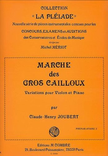 MARCHE DES GROS CAILLOUX --- VIOLON ET PIANO Sheet Music