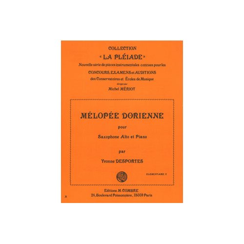Melopee dorienne --- saxophone et piano book
