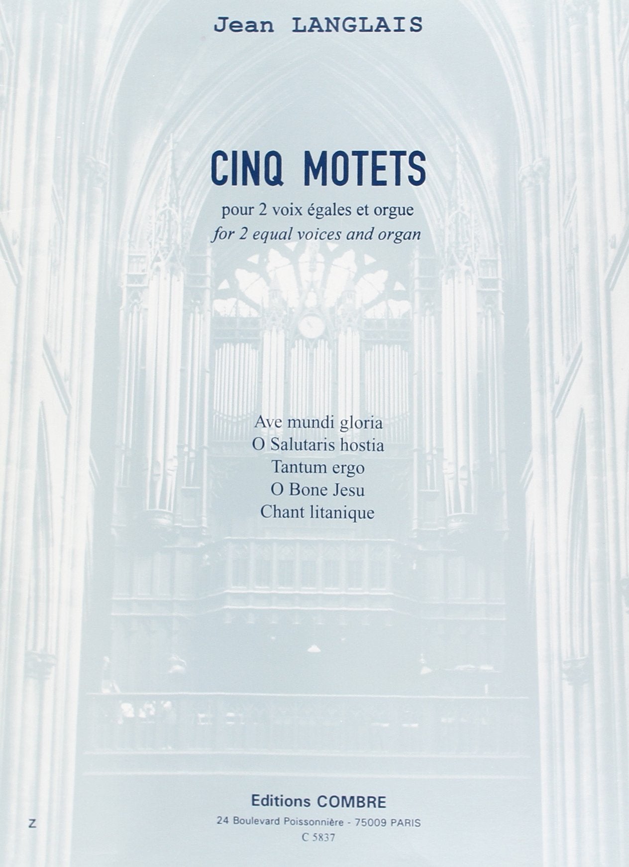 Motets (5) --- 2 voix egales et orgue book