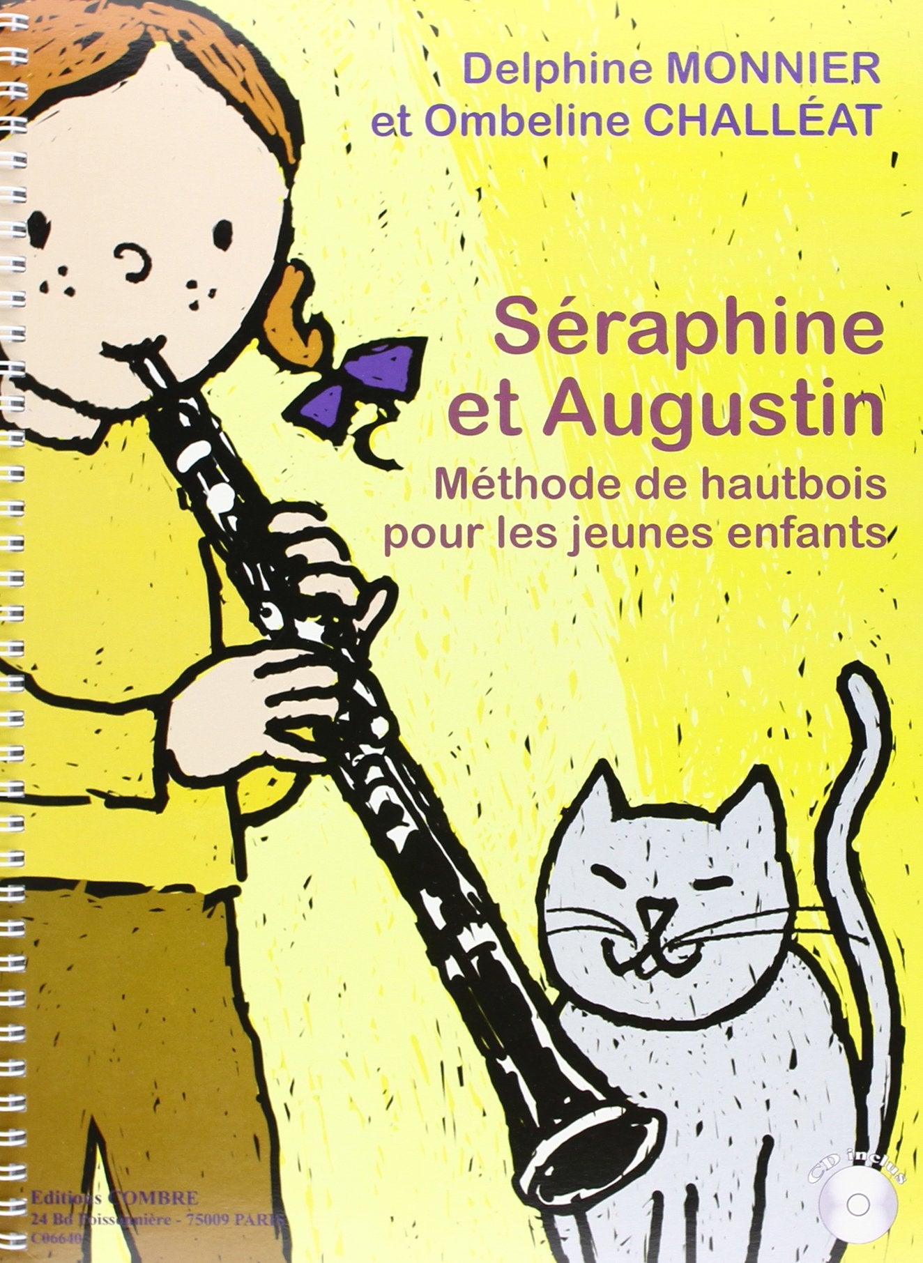 Seraphine et augustin, methode pour les jeunes enfants + cd --- hautbois book