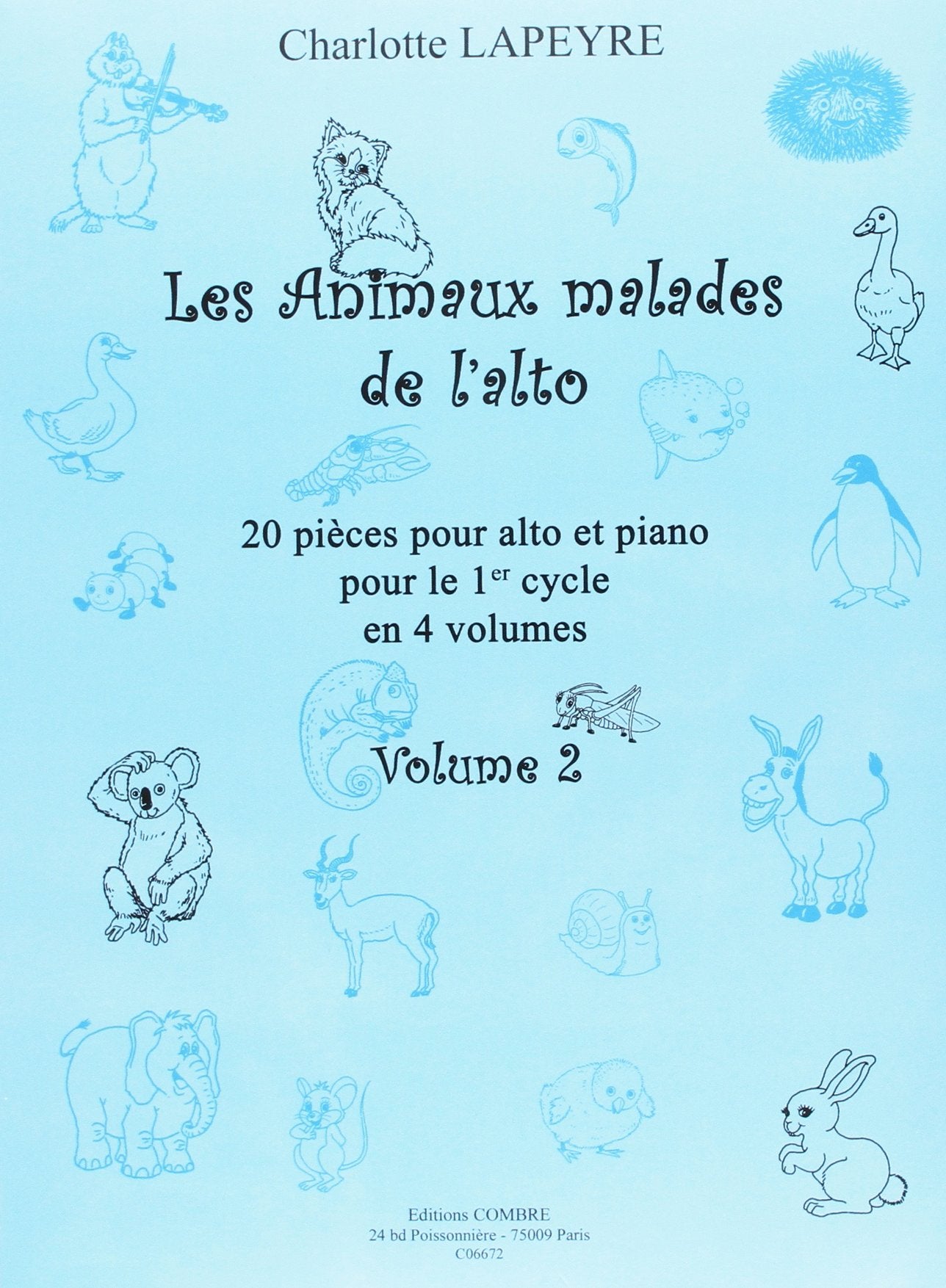 Les animaux malades de l'alto vol.2 --- alto et piano book