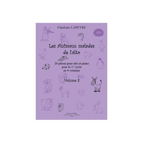 LES ANIMAUX MALADES DE L'ALTO VOL.3 --- ALTO ET PIANO Sheet Music