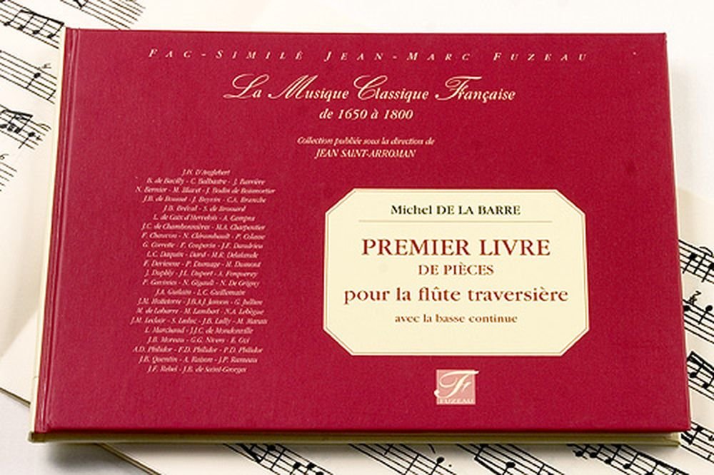 Premier livre de pièces pour la flûte traversière avec la basse continue book