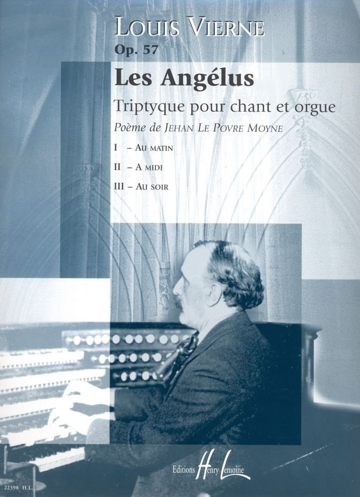 LES ANGELUS OP57 --- VOIX ET ORGUE Sheet Music