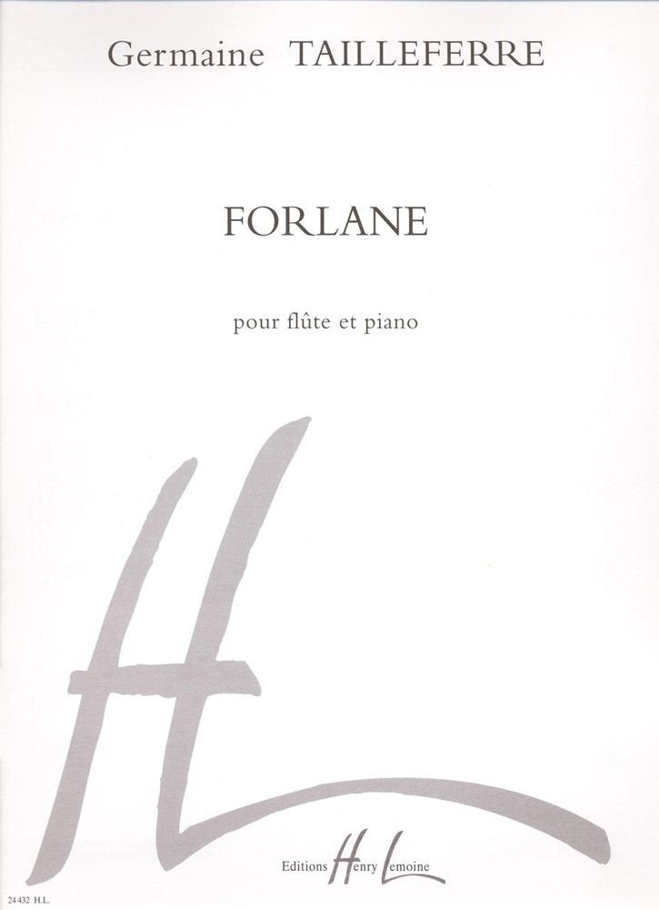 FORLANE --- FLUTE ET PIANO Sheet Music