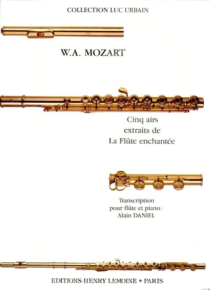 AIRS EXTRAITS DE LA FLUTE ENCHANTEE (5) --- FLUTE ET PIANO Books