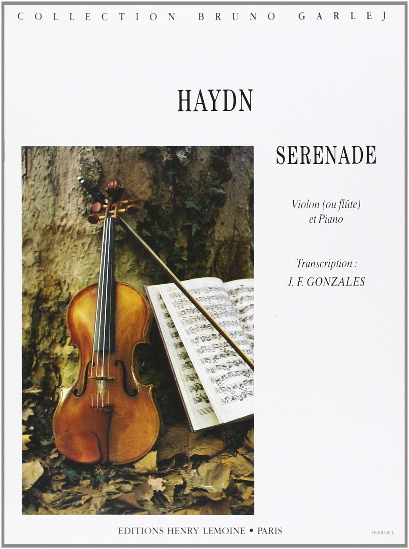 SERENADE --- VIOLON OU FLUTE ET PIANO Sheet Music