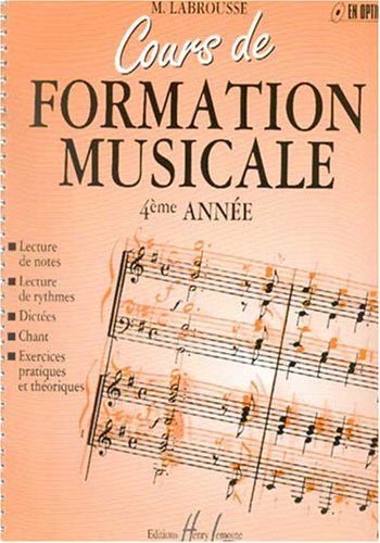 Cours de formation musicale - 4 ème année book