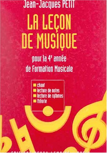 Leçon de musique - 4ème année book