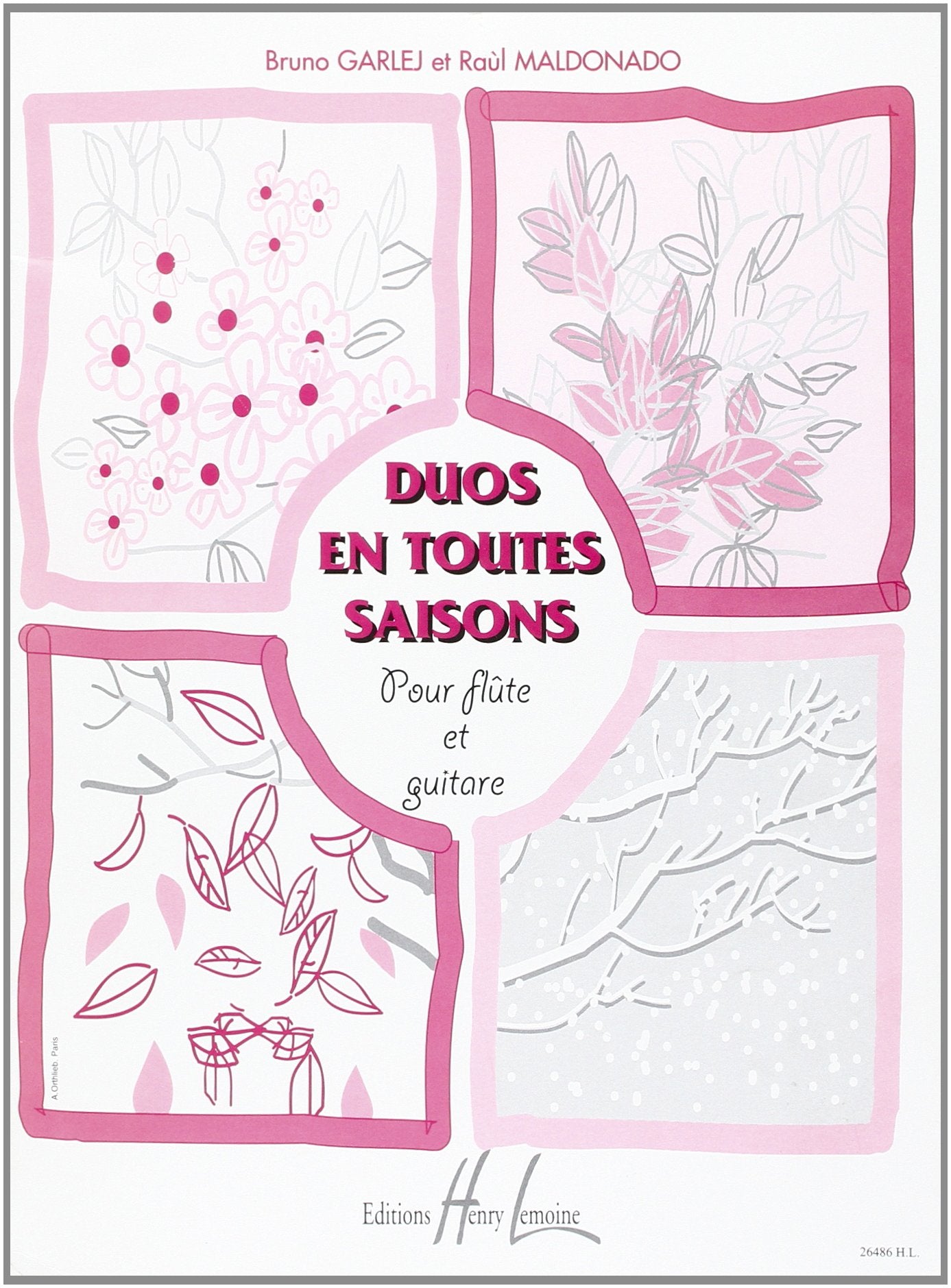 DUOS EN TOUTES SAISONS --- FLUTE ET GUITARE Sheet Music