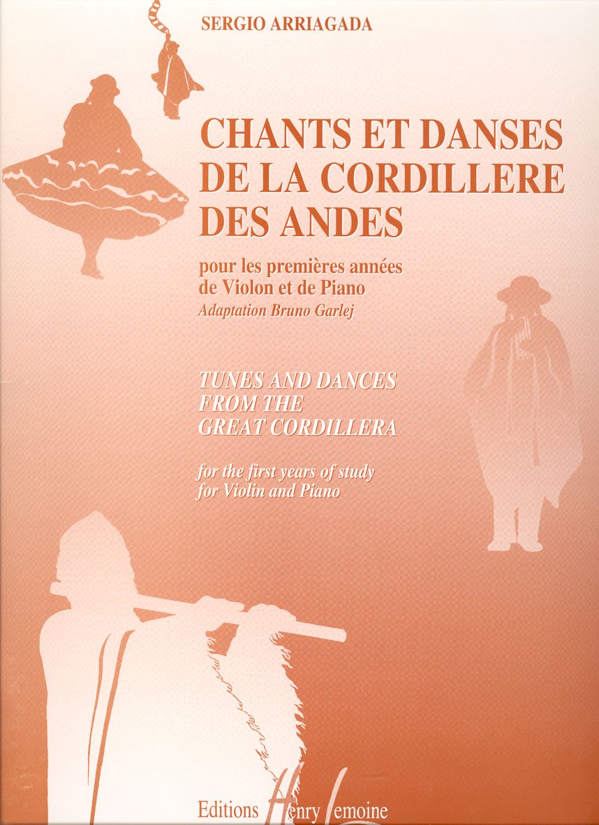 CHANTS ET DANSES DE LA CORDILLERE DES ANDES --- VIOLON ET PIANO Sheet Music