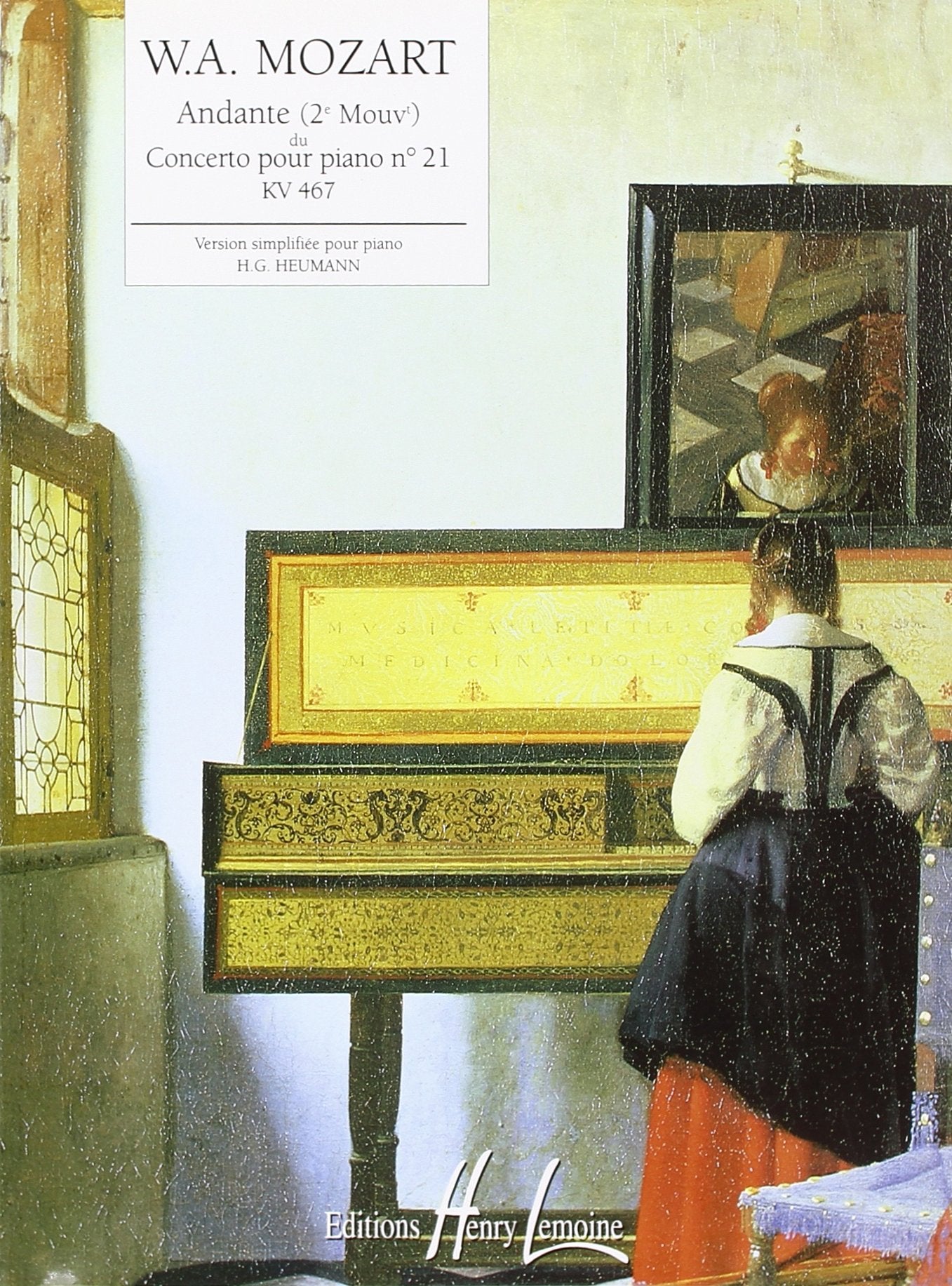 ANDANTE DU CONCERTO POUR PIANO N21 KV467 --- PIANO Sheet Music