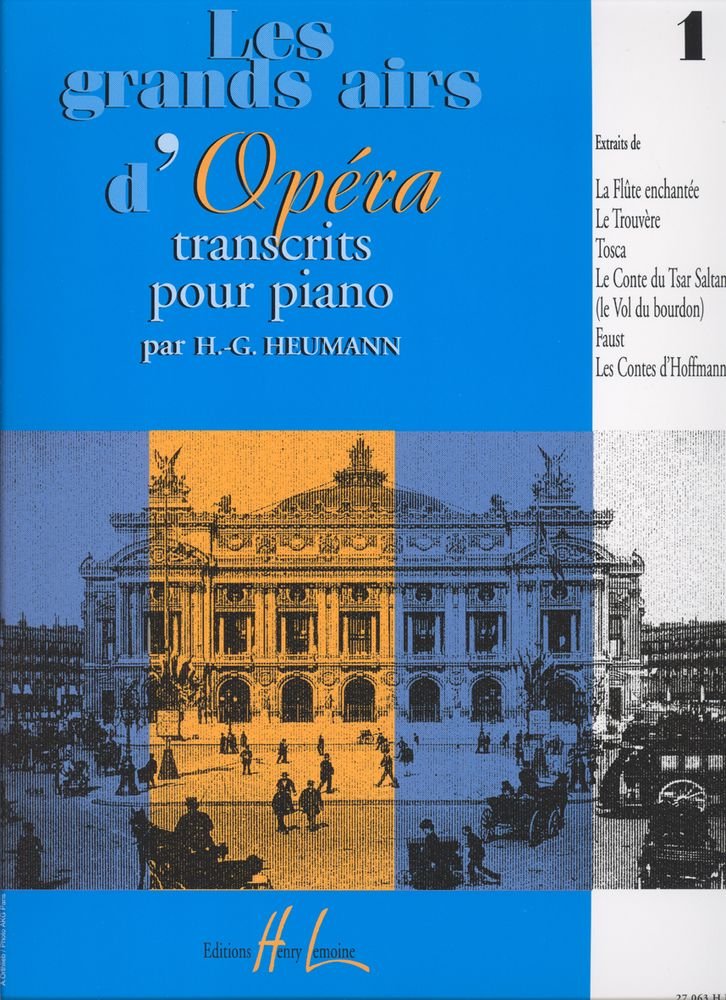 GRANDS AIRS D'OPERA VOL.1 --- PIANO Sheet Music
