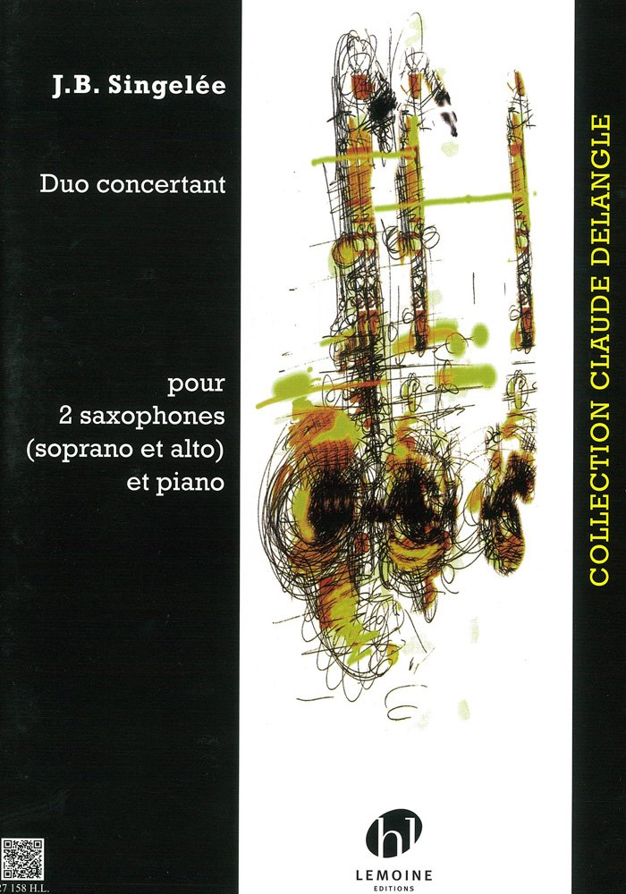 DUO CONCERTANT OP.55 --- 2 SAXOPHONES (SOPRANO ET ALTO) ET PIANO Sheet Music