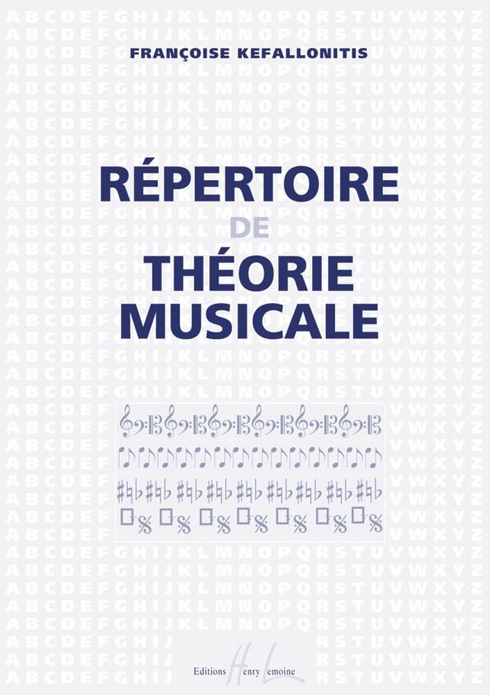 Répertoire de théorie musicale book