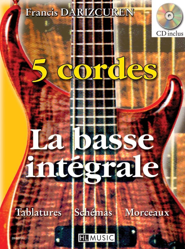 LA BASSE INTEGRALE A 5 CORDES + CD --- GUITARE BASSE Sheet Music