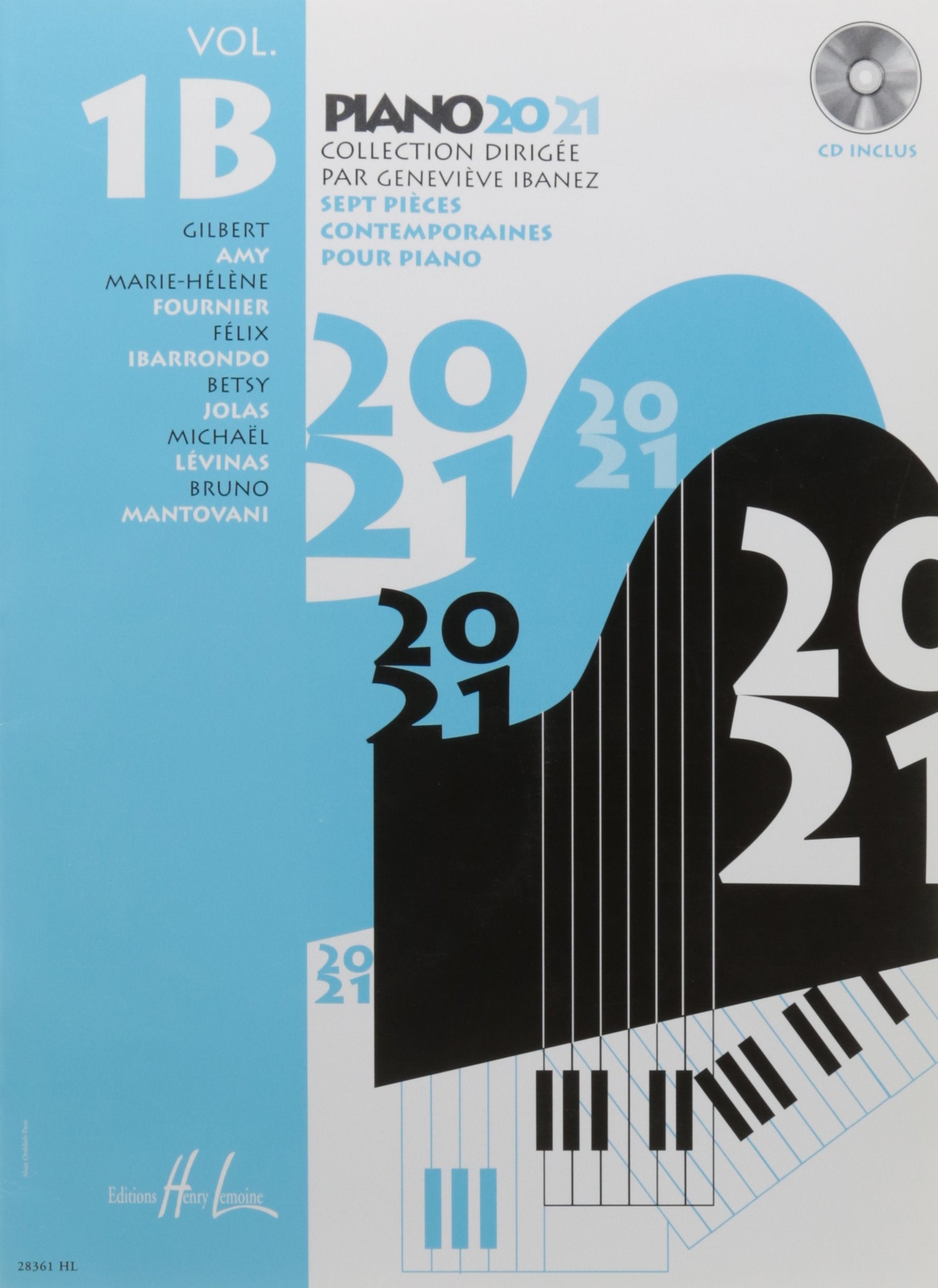 PIANO 20-21 VOL.1B + CD --- PIANO Sheet Music