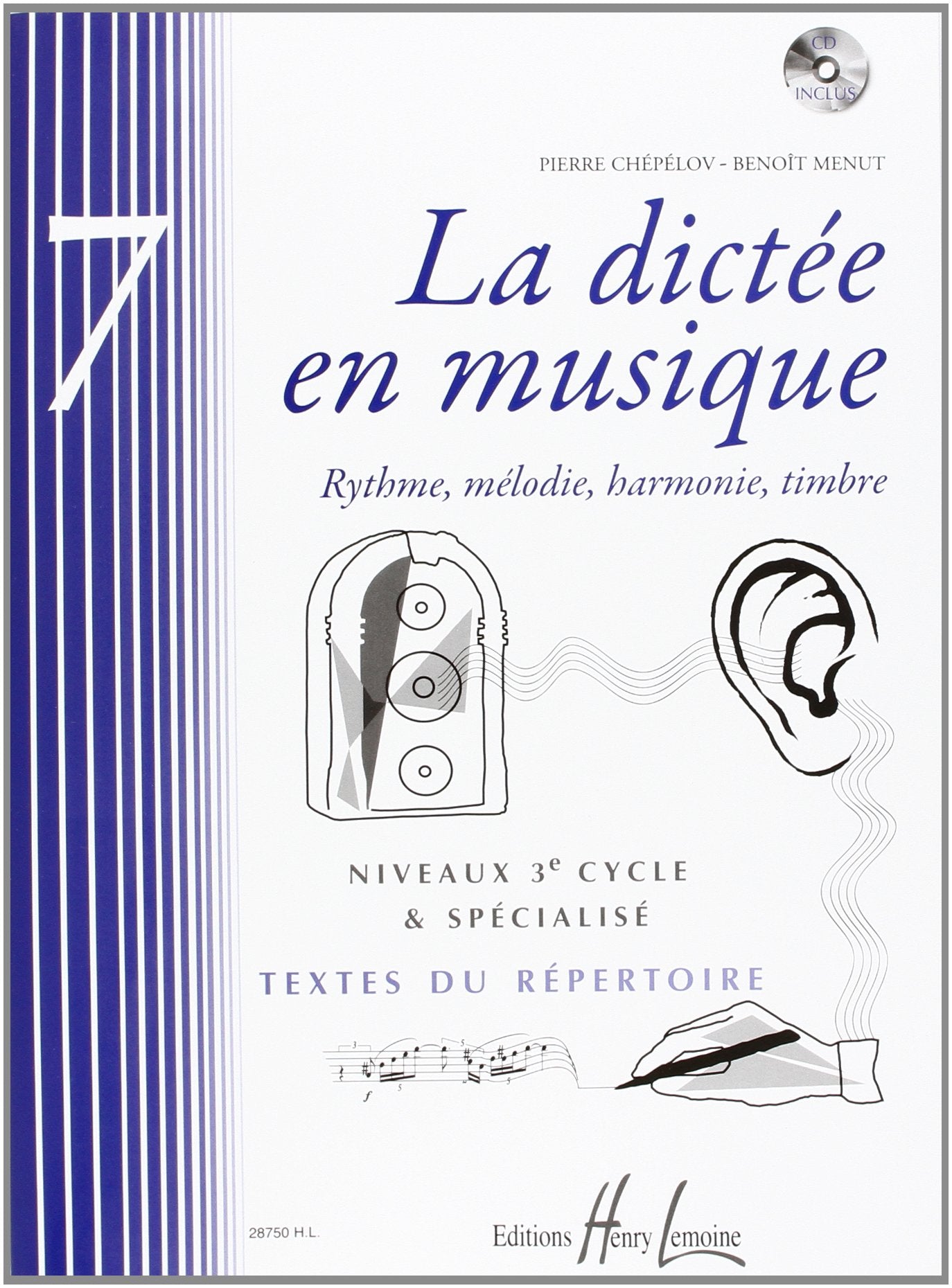 La dictee en musique vol.7 - 3eme cycle + cd book