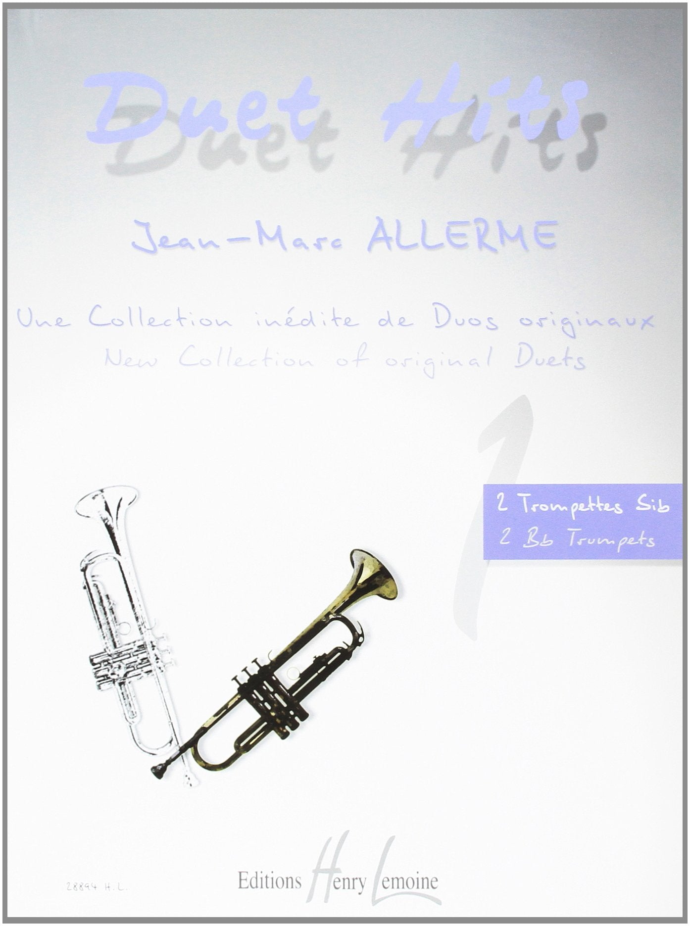 DUET HITS --- 2 TROMPETTES SIB Books