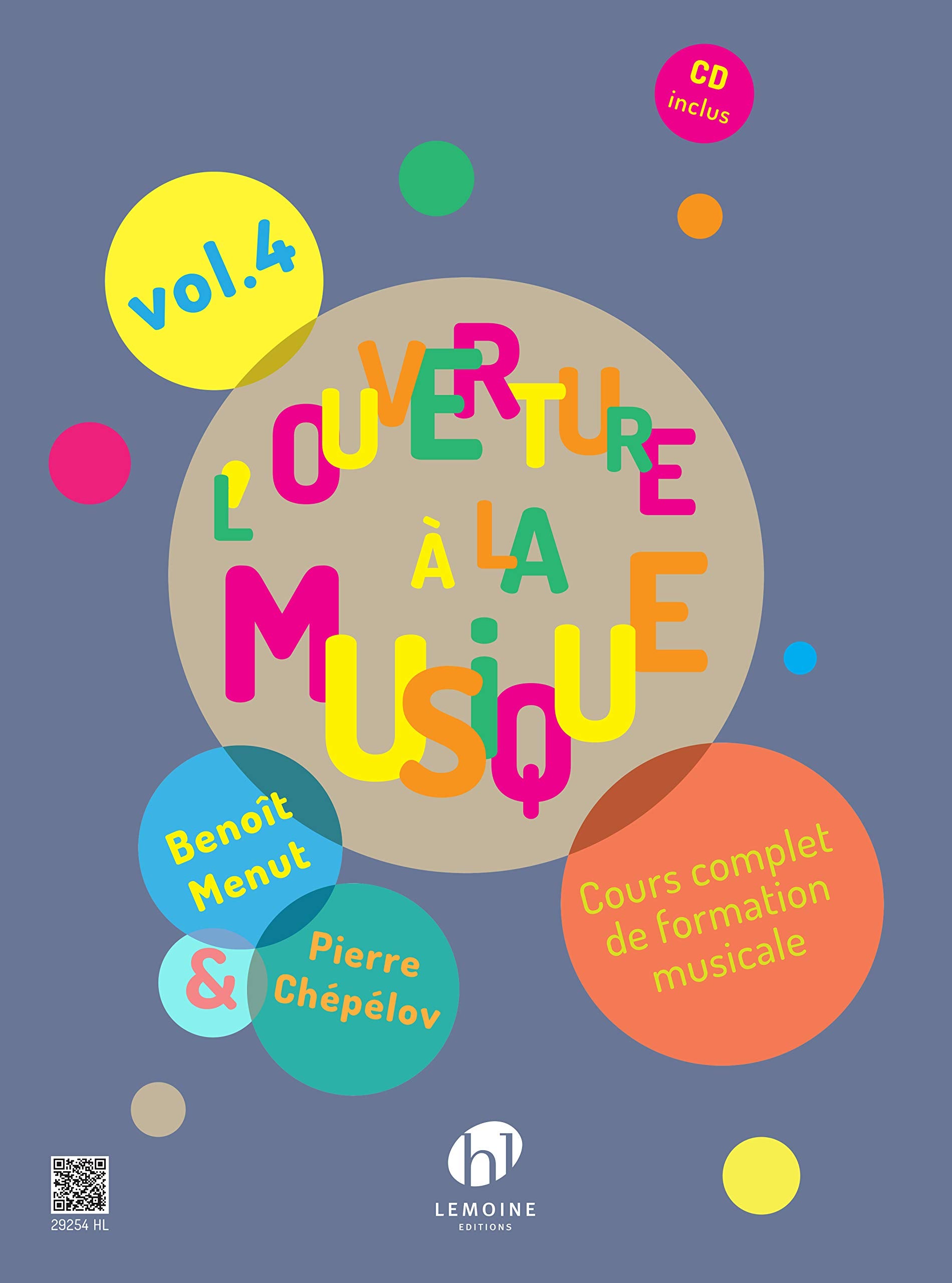 L'OUVERTURE A LA MUSIQUE V4 +CD --- FORMATION MUSICALE book