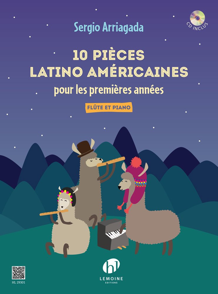 Pieces latino-americaines (10) +cd --- flute et piano book
