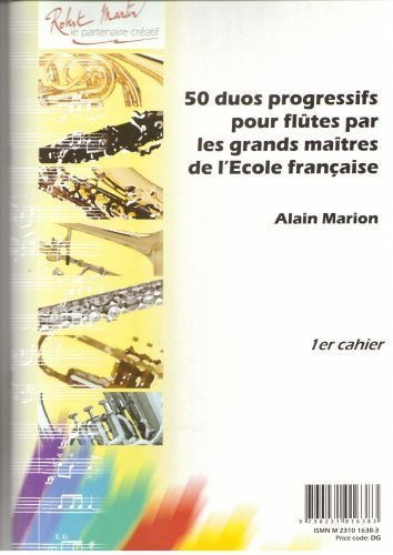 Duos progressifs (40) par les grands maItres de l'Ecole franCaise V1 --- 2 flUtes book