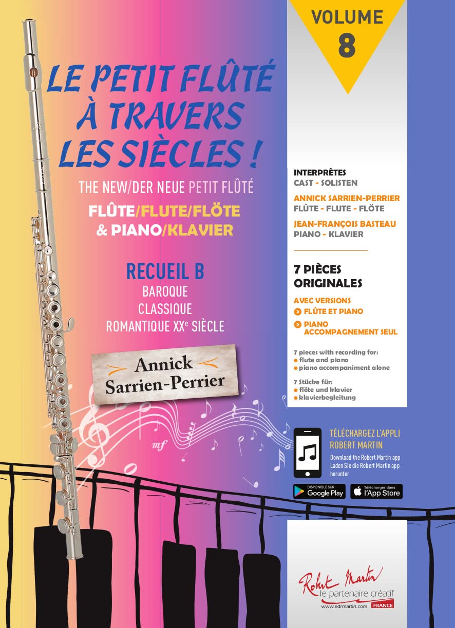 LE PETIT FLUTE A TRAVERS LES SIECLES V8 --- FLUTE ET PIANO Sheet Music