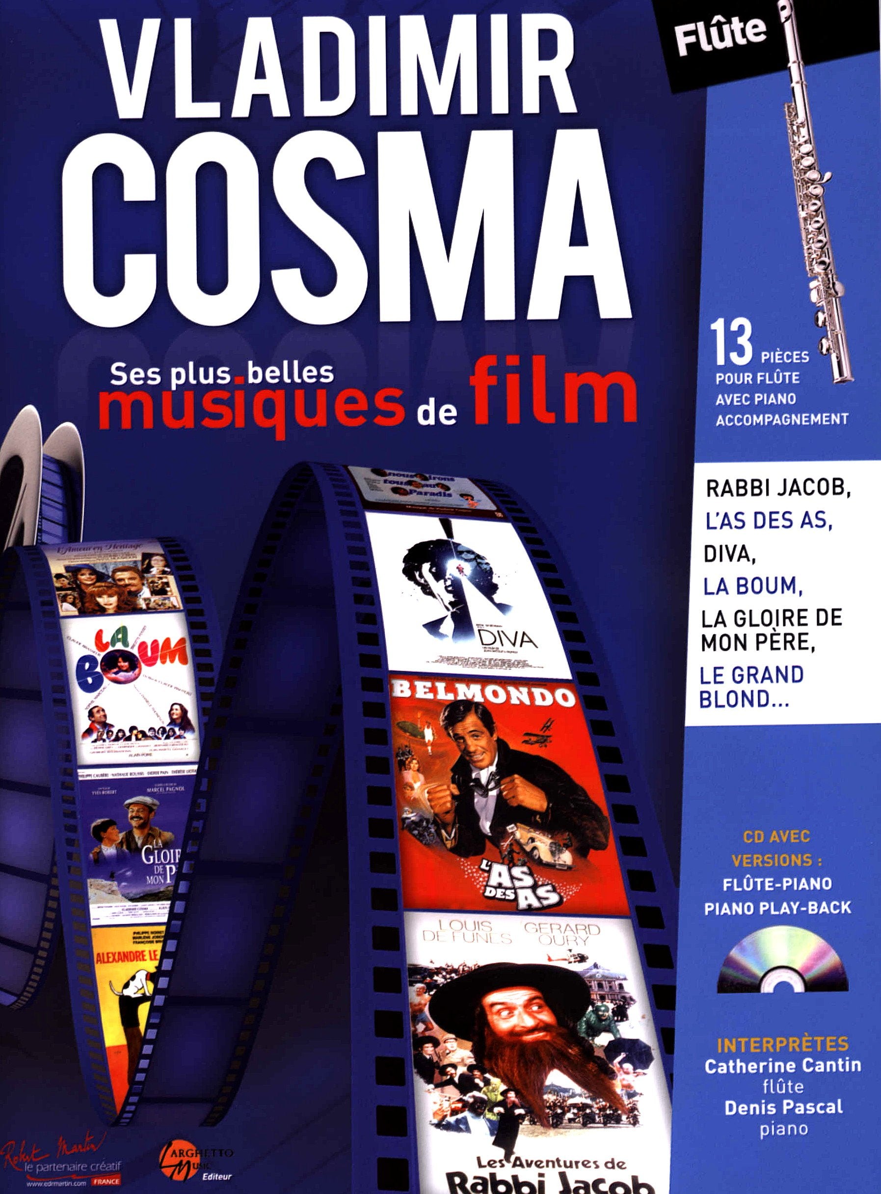 Ses plus belles musiques de film --- FlUte et piano book