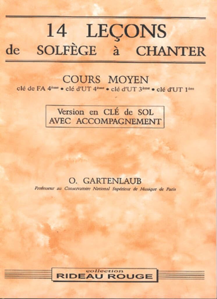 14 leçons de solfège à chanter : Cours Moyen. book