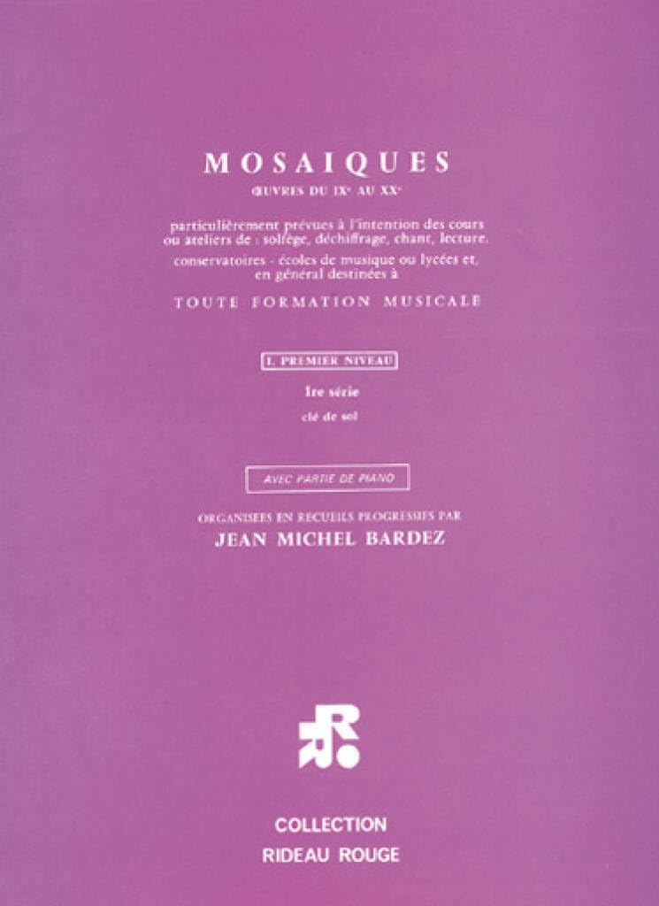 MOSAIQUES 1ER NIVEAU - 1ERE SERIE Sheet Music