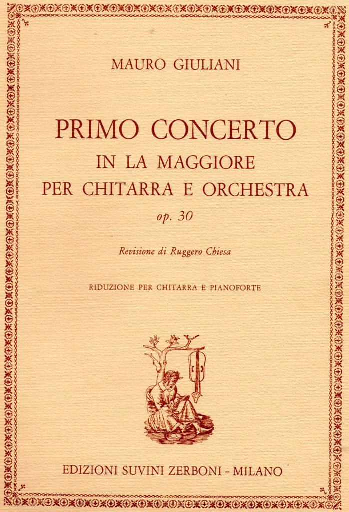 Mauro giuliani: concerto en la majeur op. 30 book