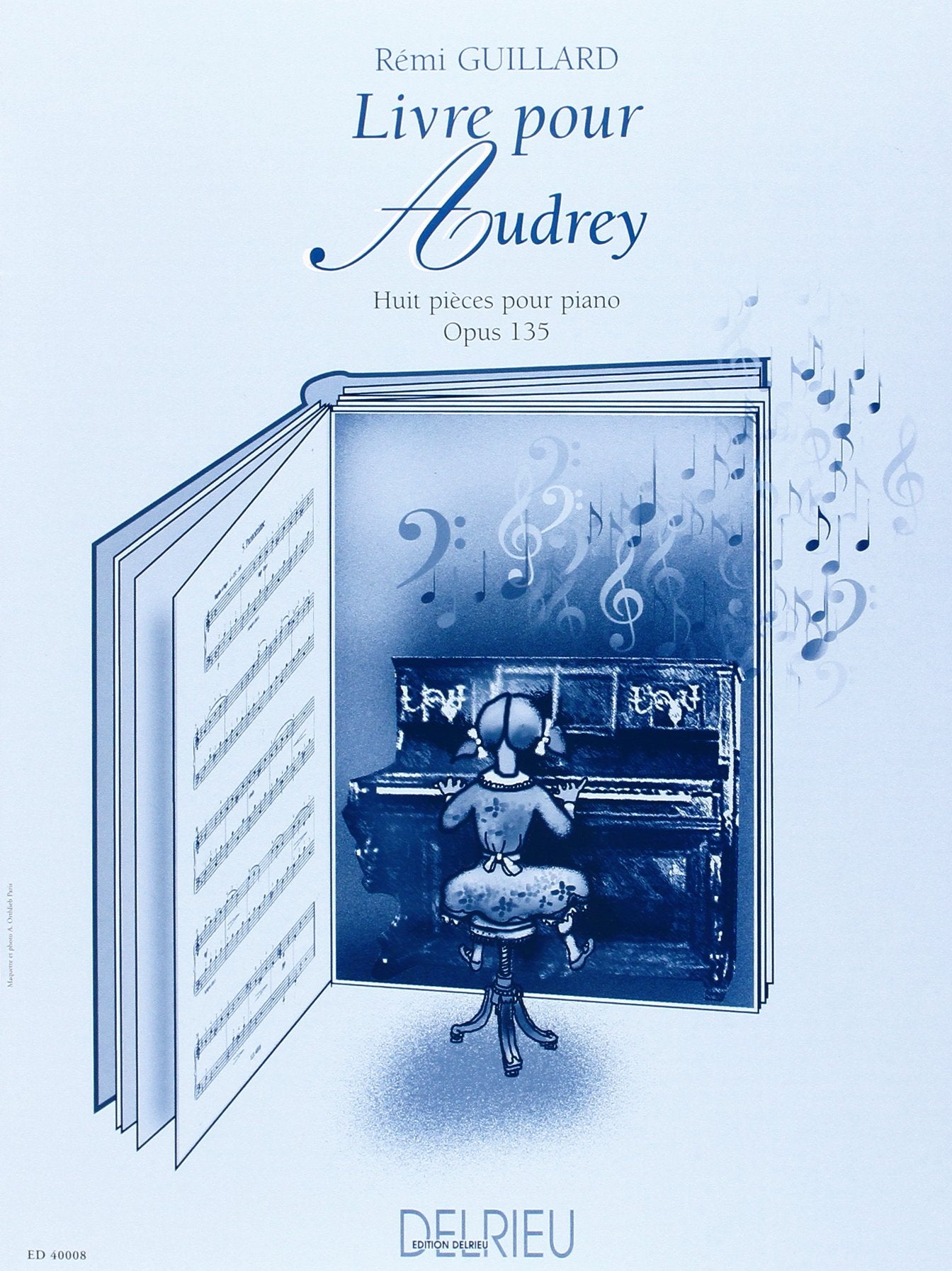 LIVRE POUR AUDREY OP135 --- PIANO Sheet Music