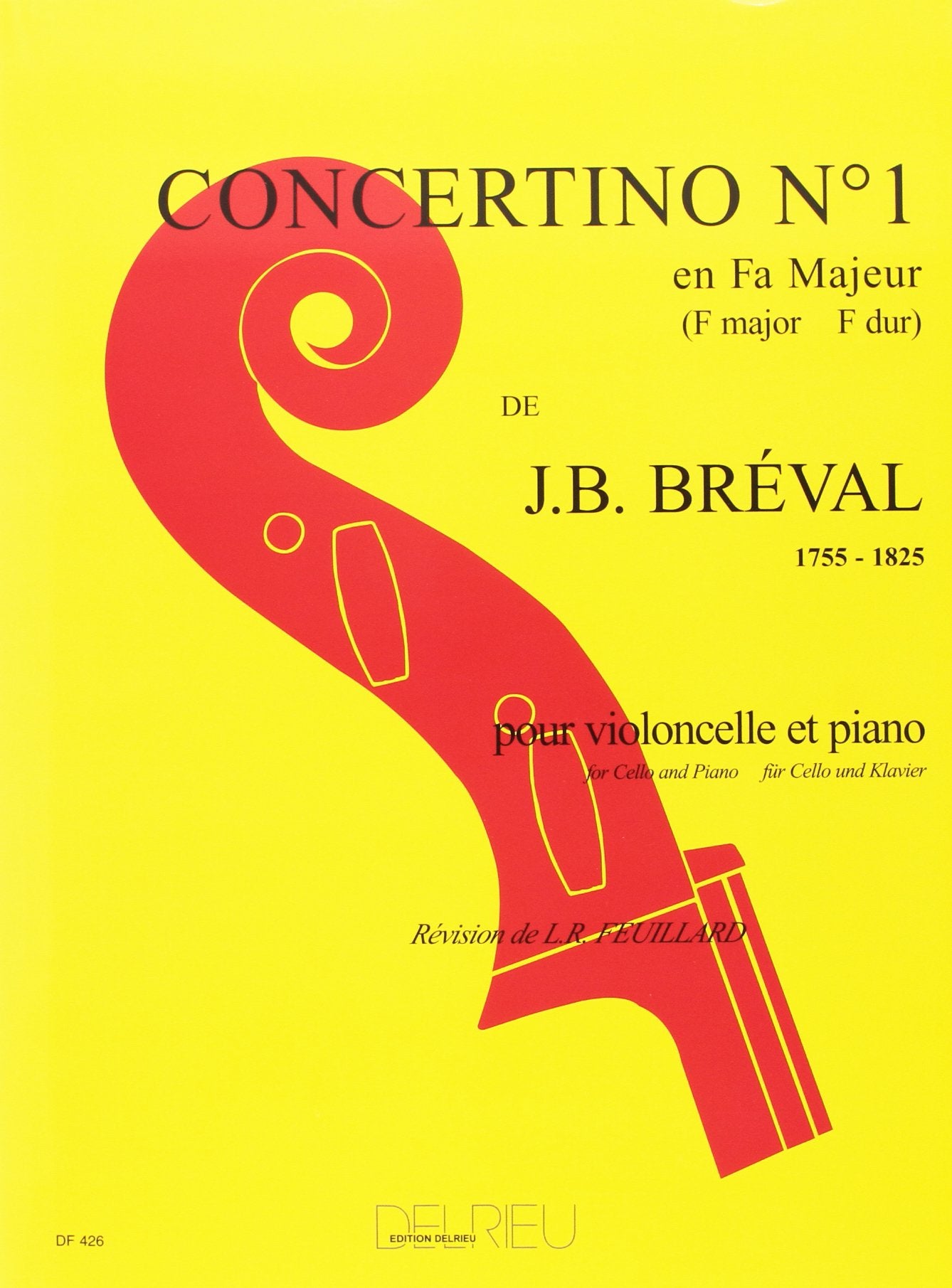 CONCERTINO N1 EN FA MAJ. --- VIOLONCELLE ET PIANO Sheet Music