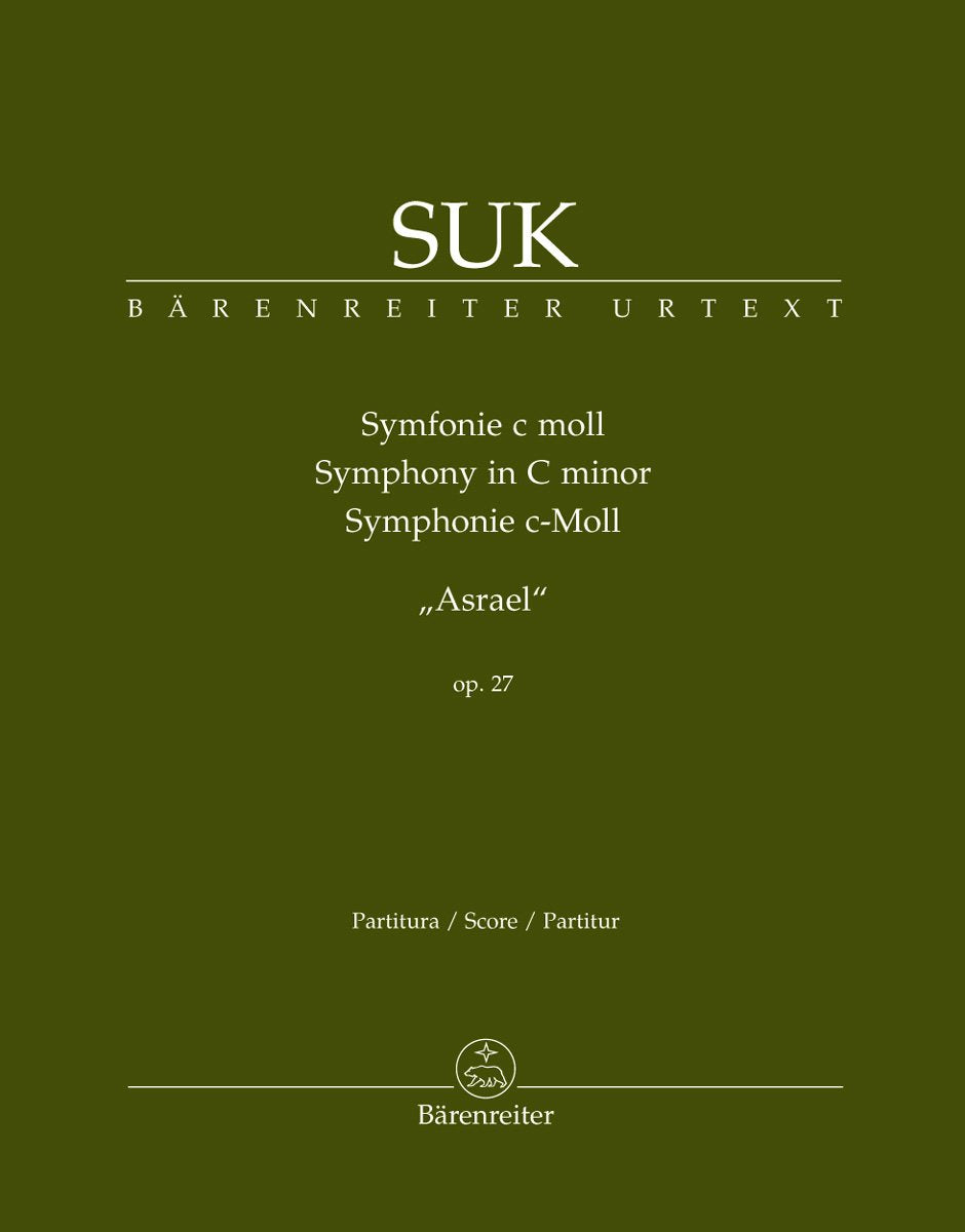 Symphonie c-Moll op. 27 ""Asrael"". Partitur, Urtextausgabe. BÄRENREITER URTEXT Books