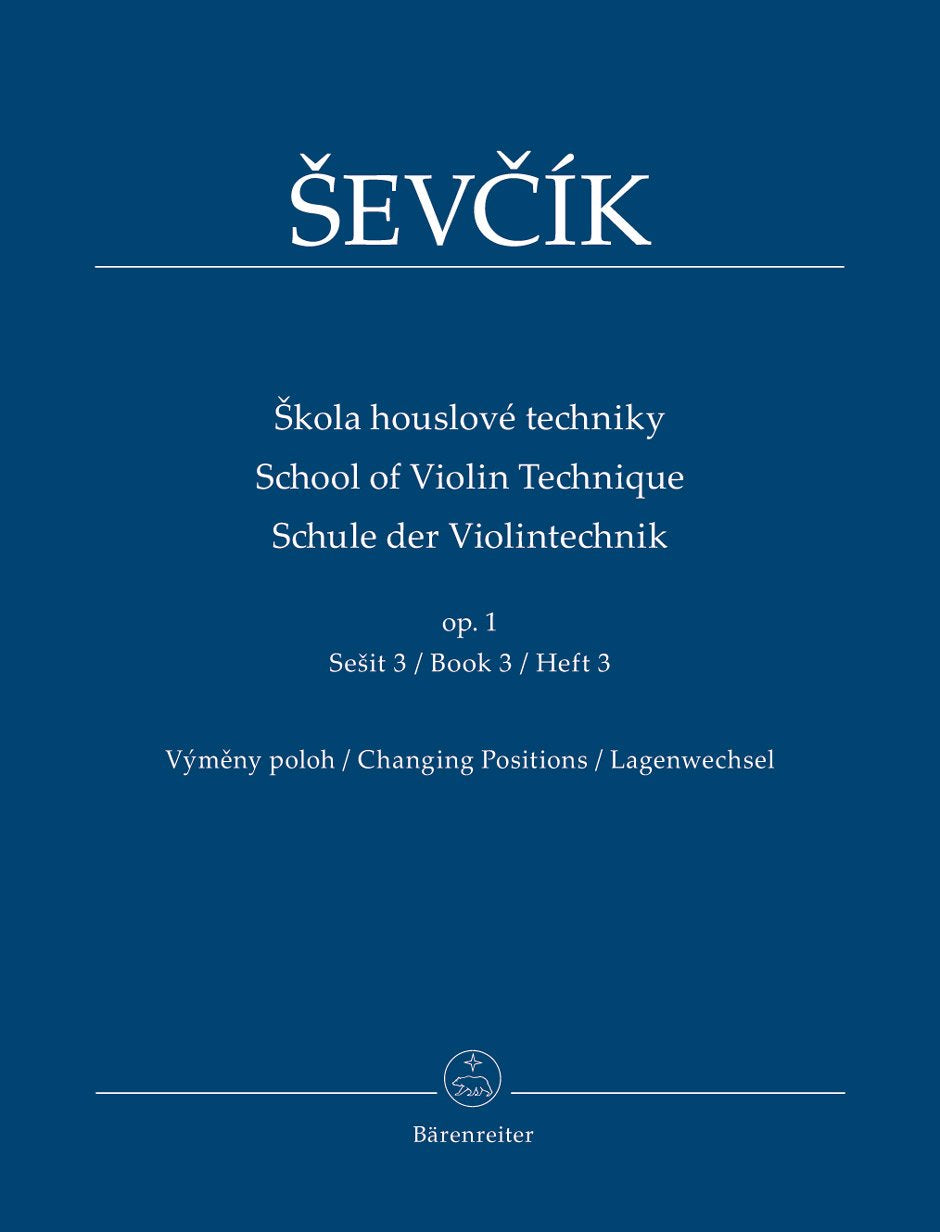 Schule der Violintechnik (s kola houslové techniky) op. 1, Heft 3: Lagenwechsel Sheet Music