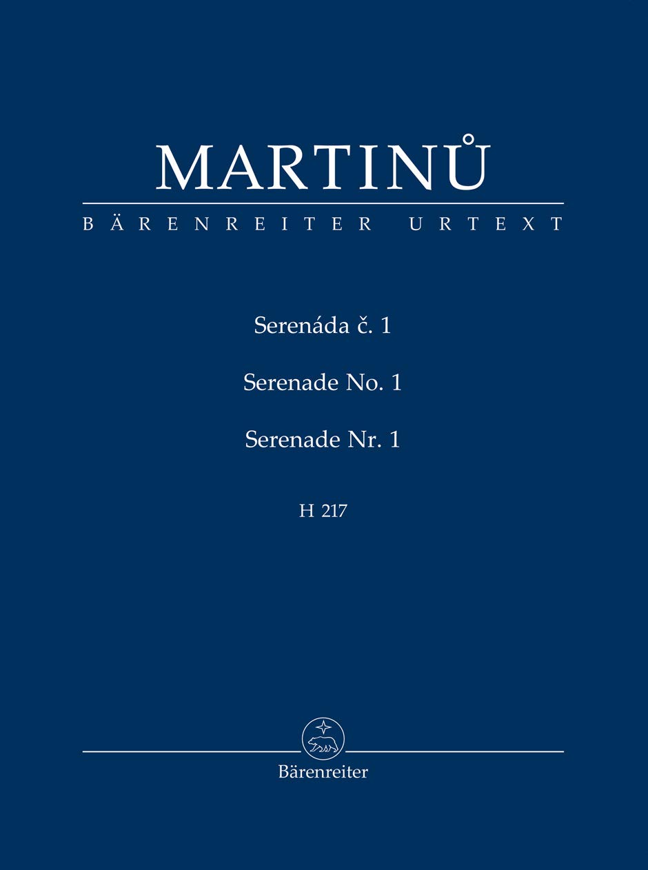 Serenade Nr. 1 H 217. Studienpartitur, Urtextausgabe. BÄRENREITER URTEXT Sheet Music