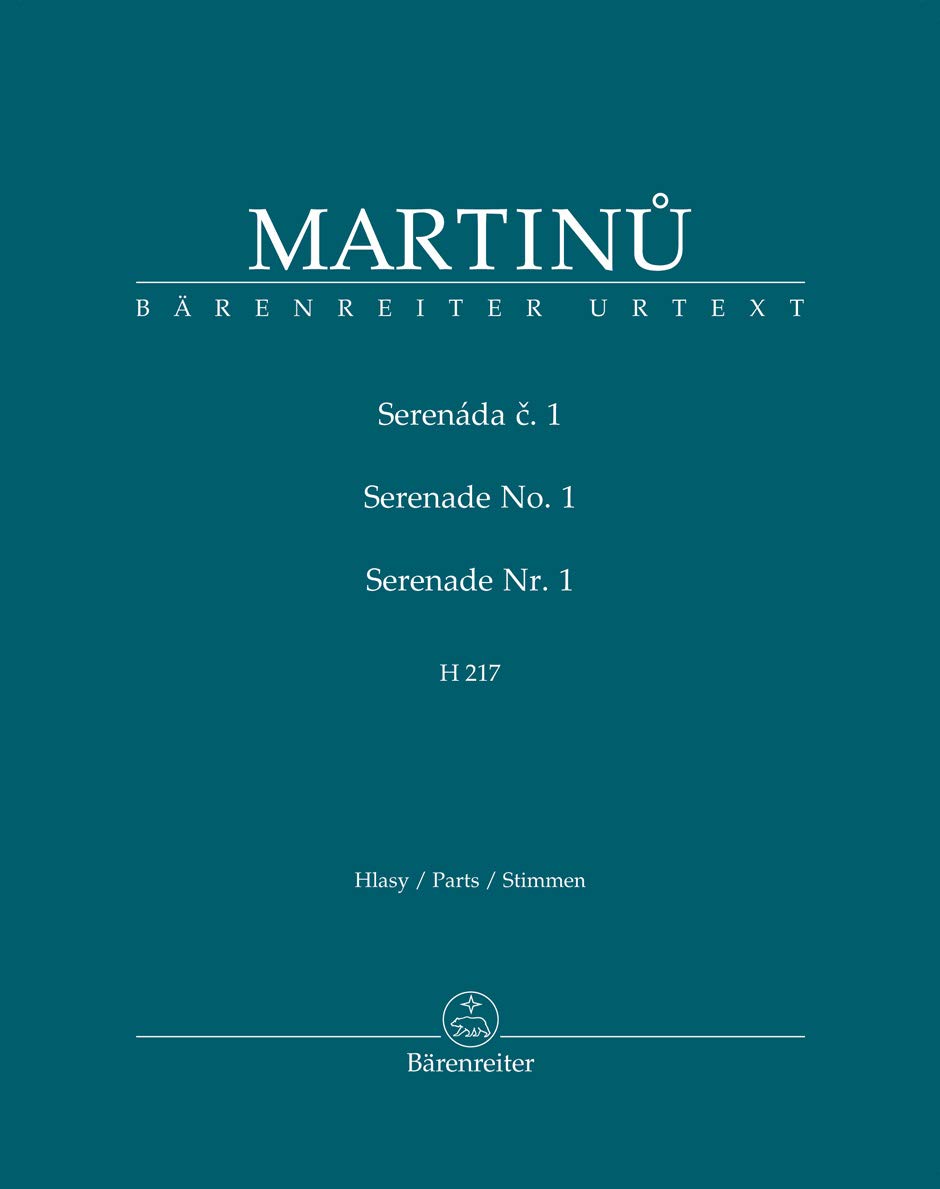 Serenade Nr. 1 H 217. Stimmensatz, Urtextausgabe. BÄRENREITER URTEXT Books