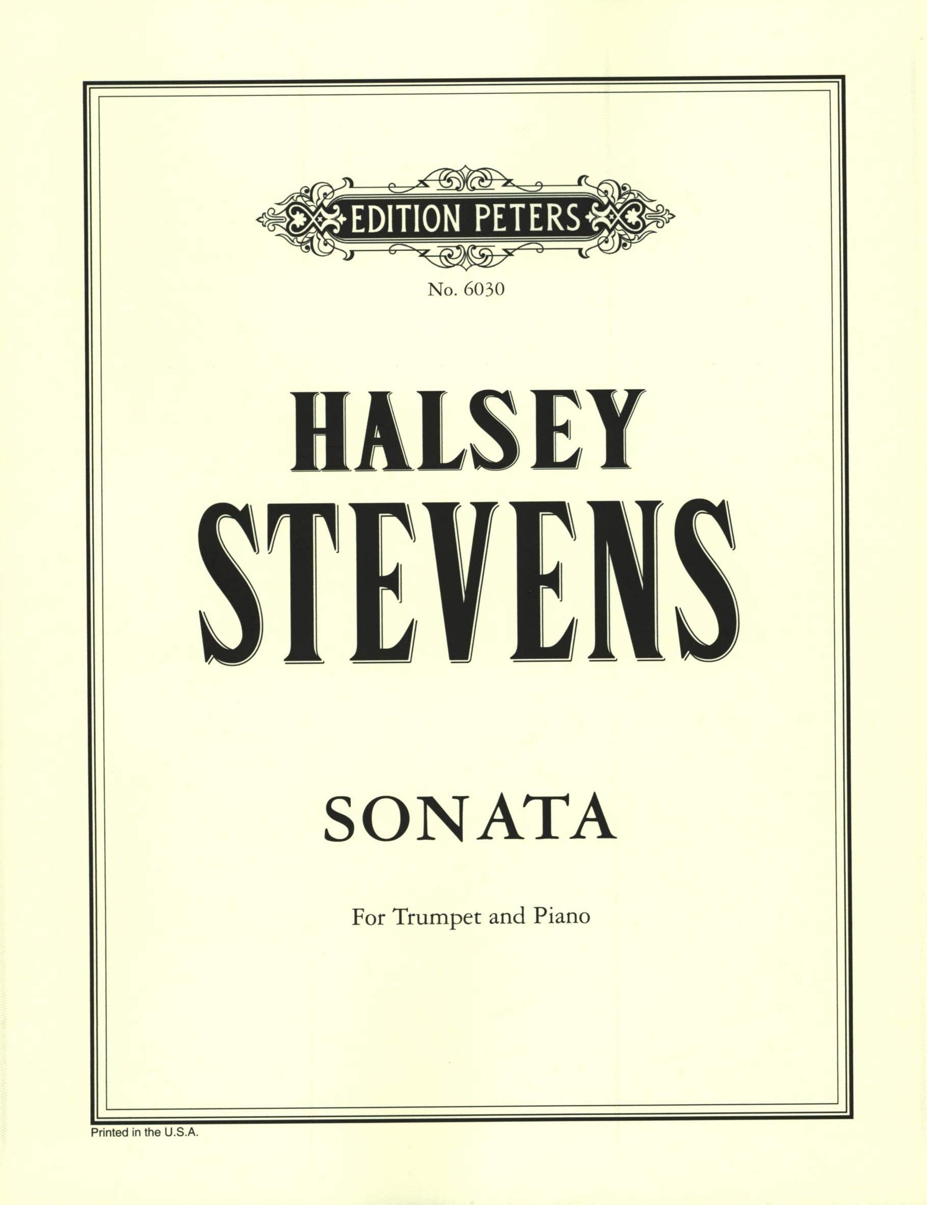 Sonata for Trumpet and Piano (Edition Peters) Arts & Music