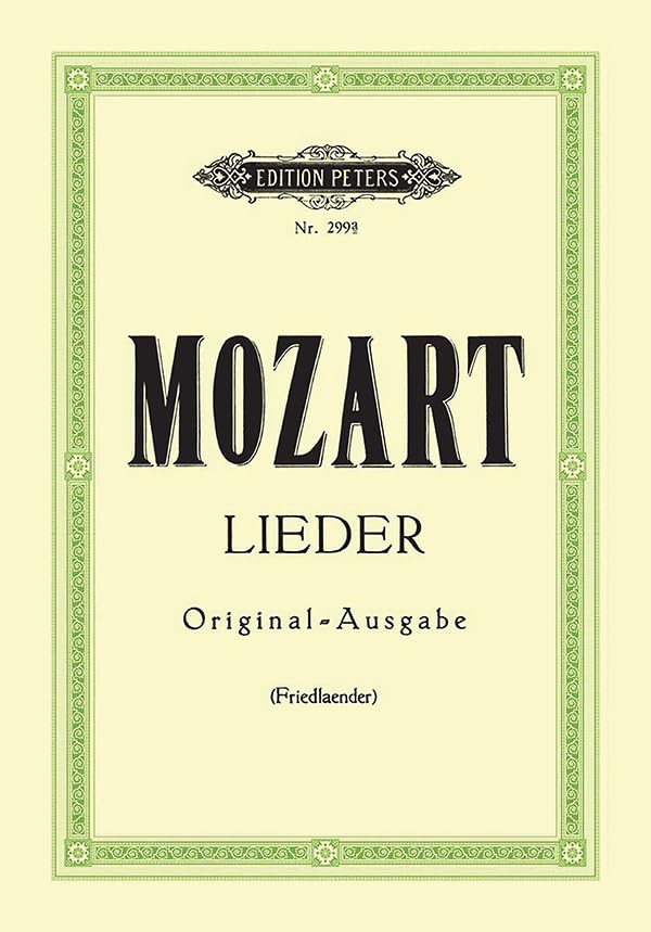 Songs High Voice (Edition Peters) Arts & Music