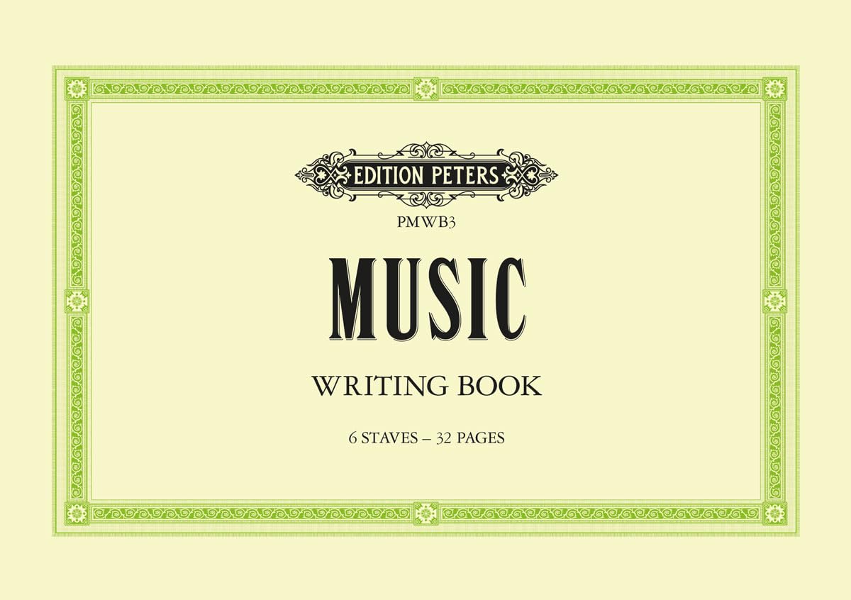 Music Writing Book: A5 landscape 6-stave (PMWB3) Sheet Music