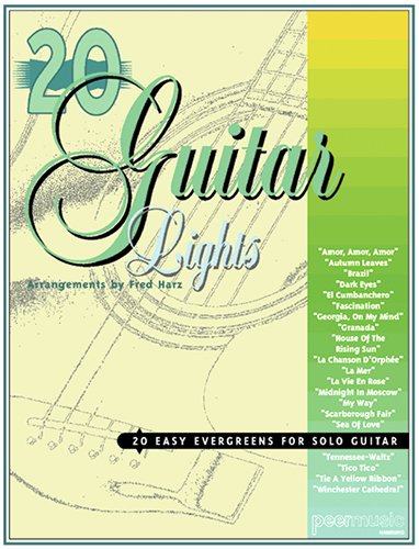 20 Guitar Lights - Gitarre - Evergreens (Musiknoten) book