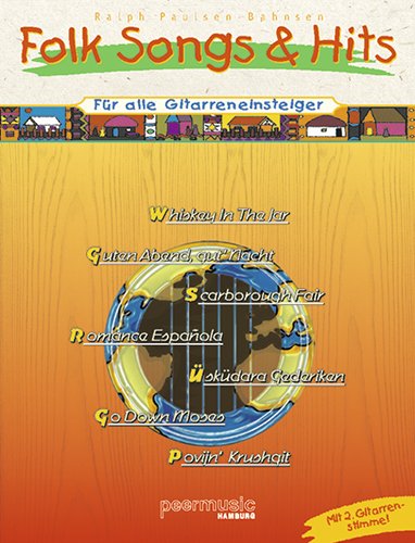 Folk Songs & Hits für alle Gitarreneinsteiger Sheet Music