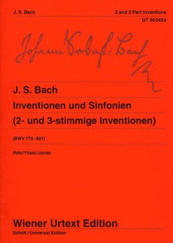 INVENTIONEN UND SINFONIEN BWV 772-786 PIANO Sheet Music