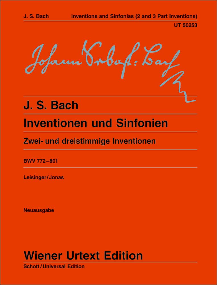 Inventionen und Sinfonien: Zwei- und dreistimmige Inventionen. BWV 772 - 801. Klavier. (Wiener Urtext Edition) Art & Literature Books