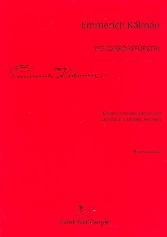 Weinberger Musikverlag Glocken / Ring / Heros Die Csardasfürstin: Sheet Music