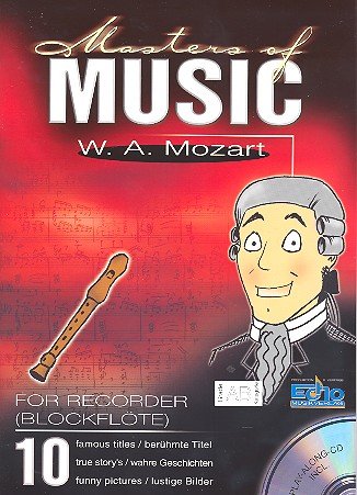 Wolfgang A. Mozart, m. Audio-CD: 10 berühmte Titel Sheet Music