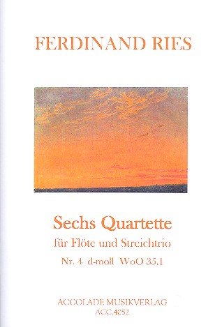 Accolade Musikverlag und Noten Bodo Königsbeck Quartet in D Minor WoO35.1: Books