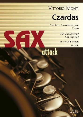 Czardas für Altsaxofon und Klavier | for Alto Saxophone and Piano (Partitur und Stimme) Sheet Music