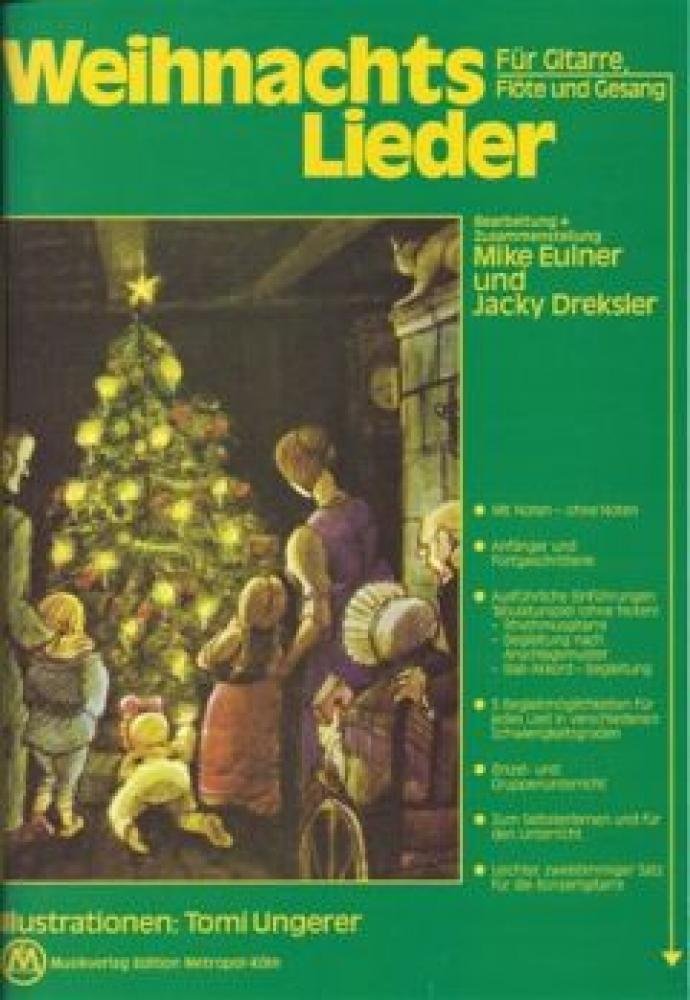 Edition Metropol Musik Weihnachtslieder für Gitarre, Flöte und Gesang: Spielbuch Gitarre, Flöte und Gesang. 20 bekannte Weihnachtslieder Sheet Music