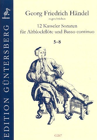 12 Kasseler Sonaten Band 2 (Nr.5-8) : für Altblockflöte und Bc Partitur und Stimmen (Bc ausgesetzt) Music